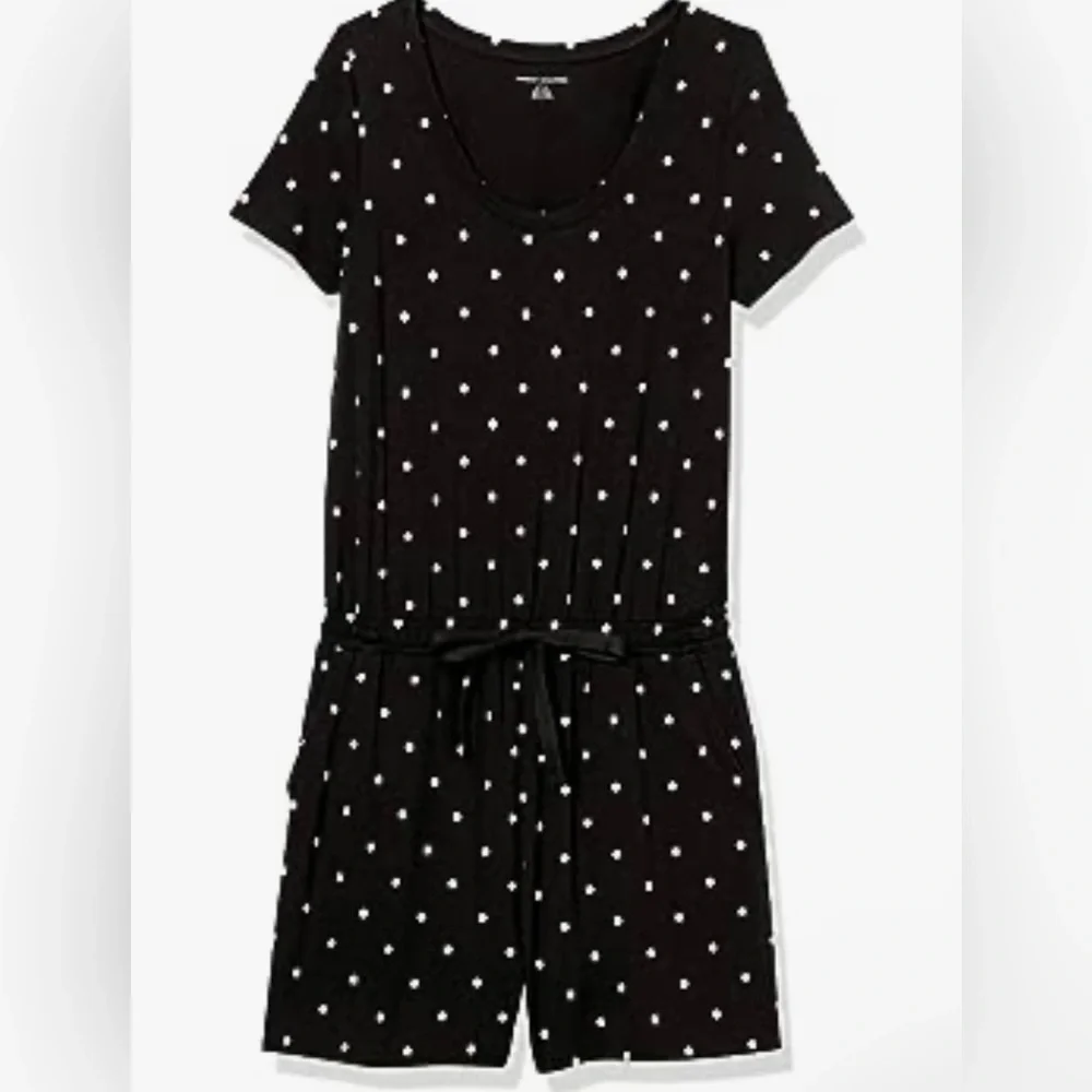 NWT Amazon Essentials Women's Short-Sleeve Scoop Neck Romper Size Medium - Picture 4 of 5